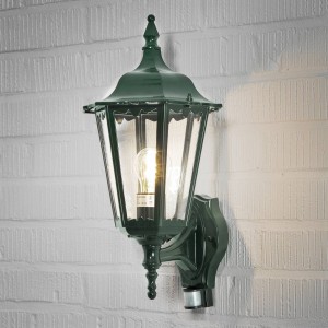 Konstsmide Buitenwandlamp Firenze, sensor, staand, groen