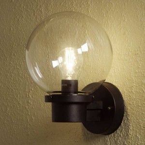 Konstsmide Buitenwandlamp Nemi zonder sensor, zwart