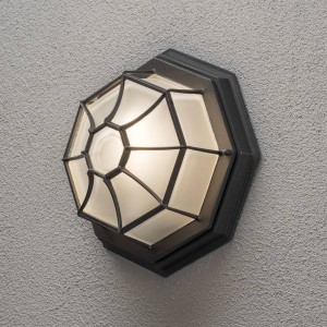 Konstsmide Buitenwandlamp WALL ROOF, zwart