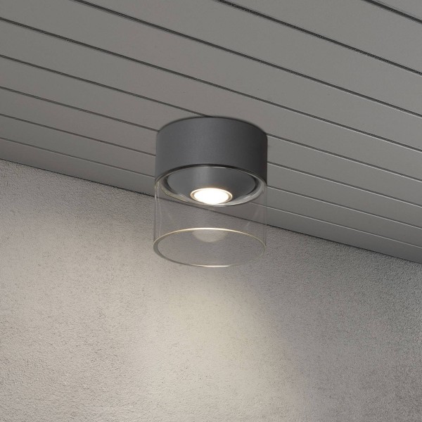 Konstsmide led buiten plafondlamp varese grijs