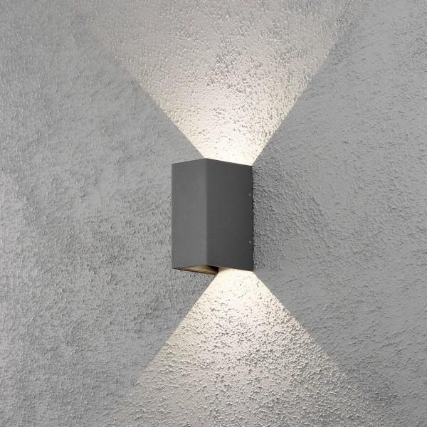 Konstsmide led buitenwandlamp cremona 8 cm antraciet 2