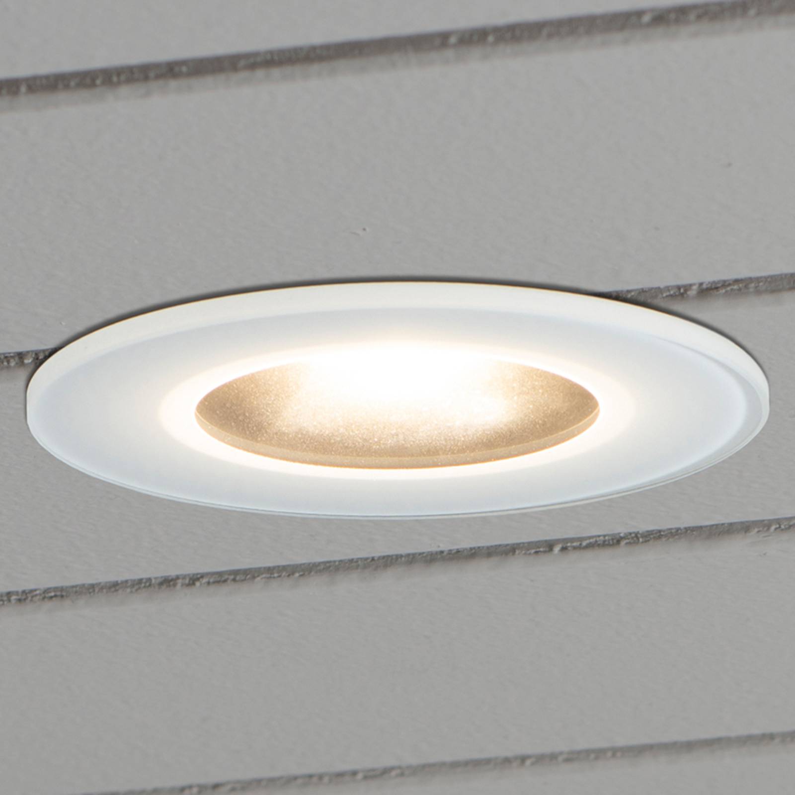 Konstsmide led inbouwlamp 7875, plafond buiten, wit