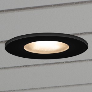 Konstsmide LED inbouwlamp 7875, plafond buiten zwart