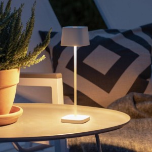 Konstsmide LED tafellamp Capri-Mini voor buiten, wit