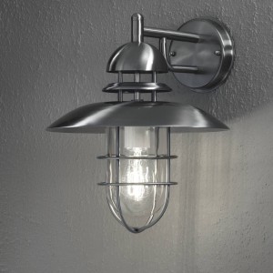 Konstsmide Moderne rvs buitenwandlamp SORRENTO