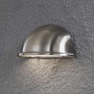 Konstsmide Prachtige buitenwandlamp TORINO E14, rvs