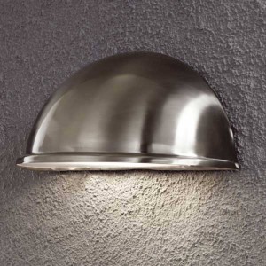 Konstsmide Solide buitenwandlamp TORINO E27, rvs