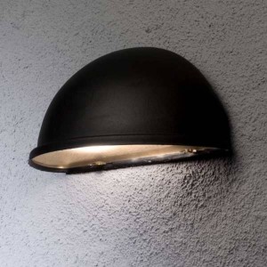 Konstsmide Solide buitenwandlamp TORINO E27, zwart