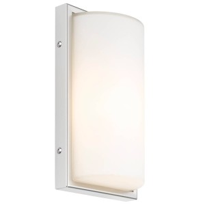 LCD Buitenwandlamp 040 met sensor, wit