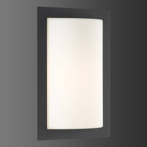 LCD Grafietkleurige buitenwandlamp Luis met LED verlichting