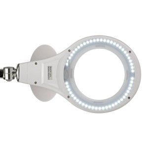 LED klemlamp MAULmakro, wit