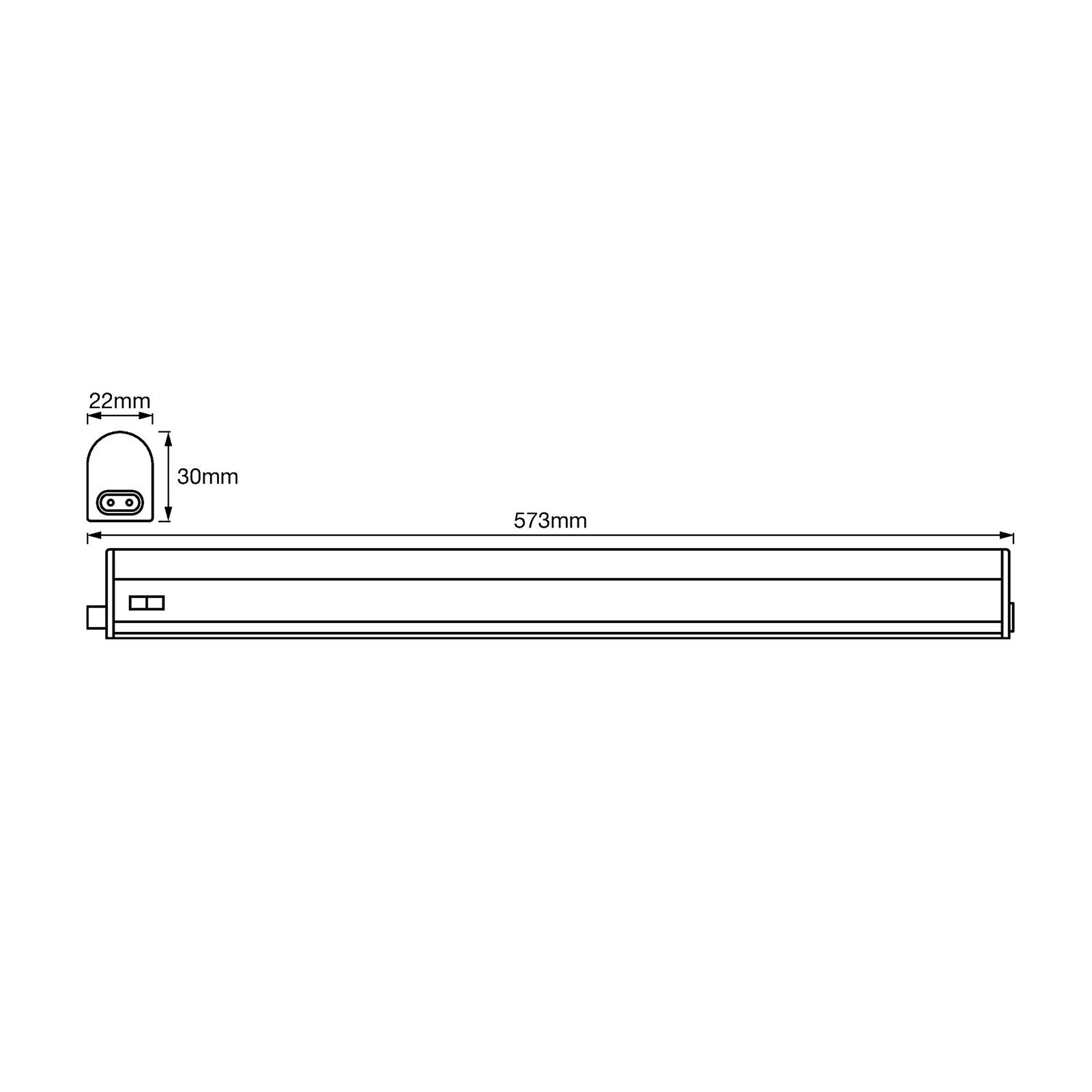 Ledvance batten led onderbouwlamp 60cm 3. 000k