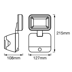 LEDVANCE Battery LED Spotlight buitenwandlamp 1l