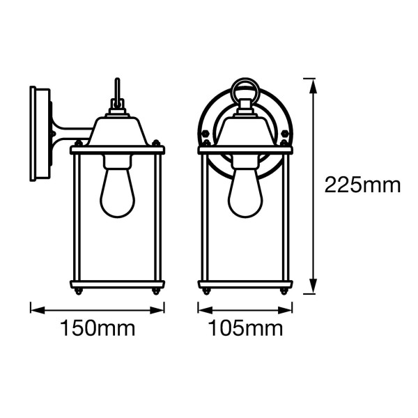 Ledvance endura classic lantern square 225 cm 3