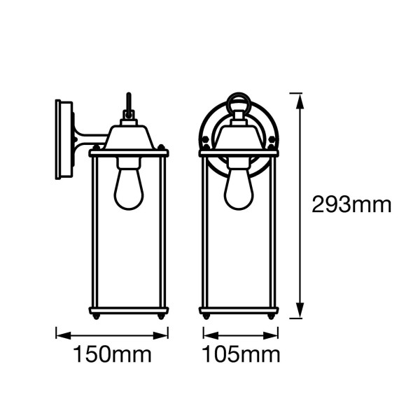 Ledvance endura classic lantern square 293 cm 3