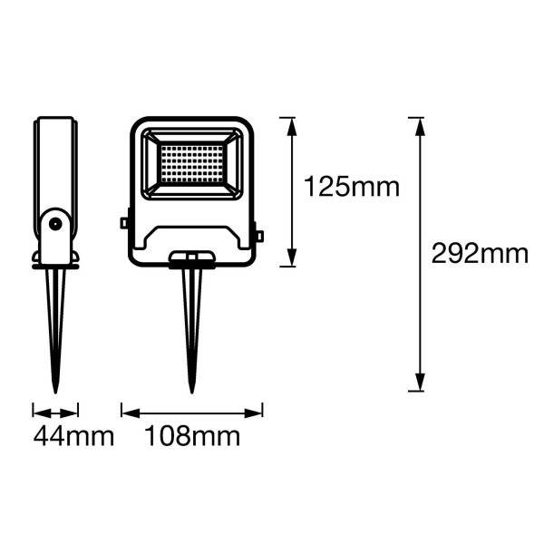 Ledvance endura garden flood 10w led buitenspot