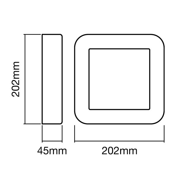 Ledvance endura style square buitenlamp grijs 2