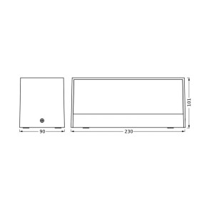 LEDVANCE LED buitenwandlamp Endura Style Idri, donkergrijs