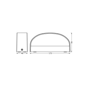 LEDVANCE LED buitenwandlamp Endura Style Ilay, donkergrijs