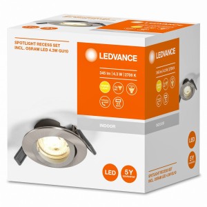 LEDVANCE Recess Twistlock inbouw IP20 nikkel