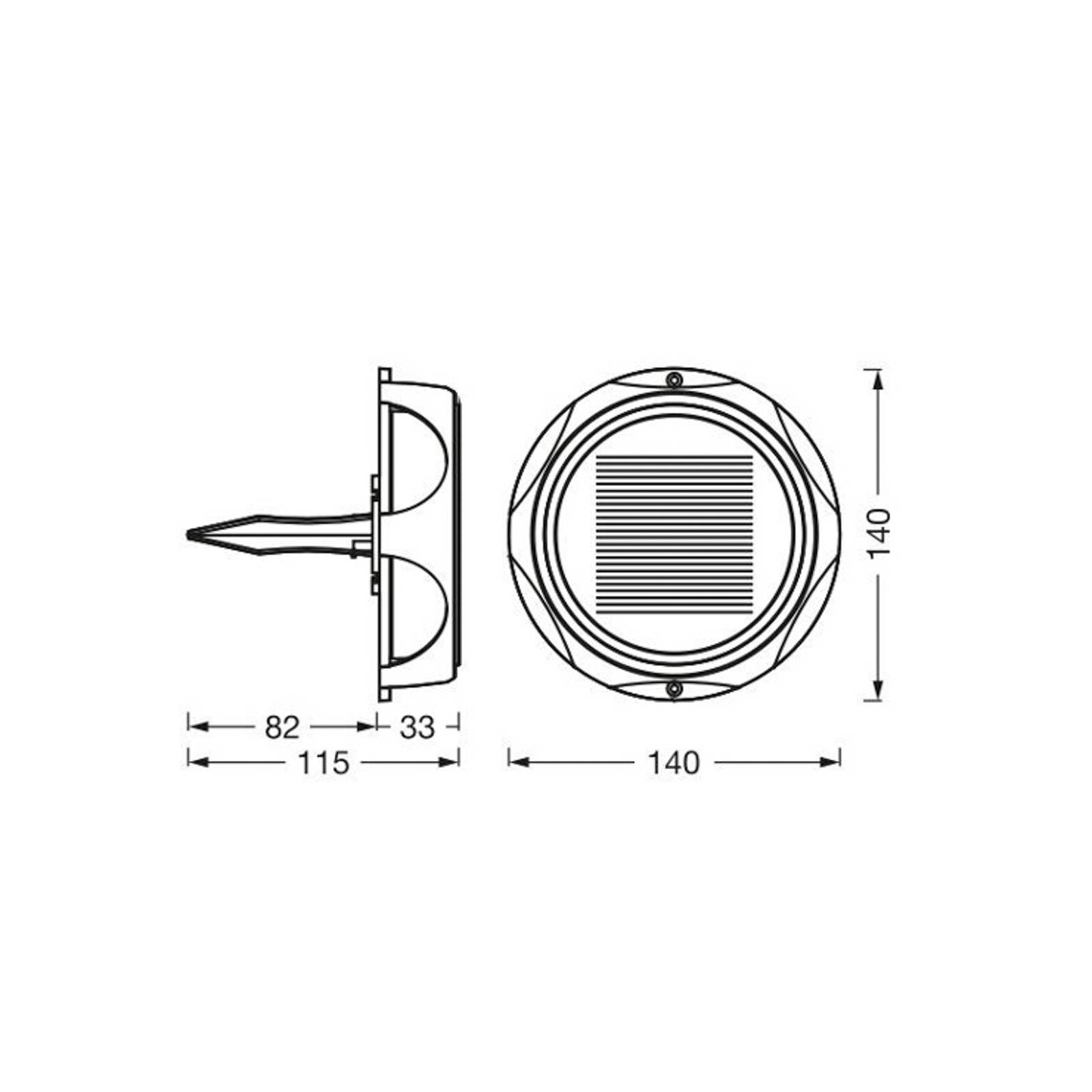 Ledvance solar grondspies lamp endura style utili, rond