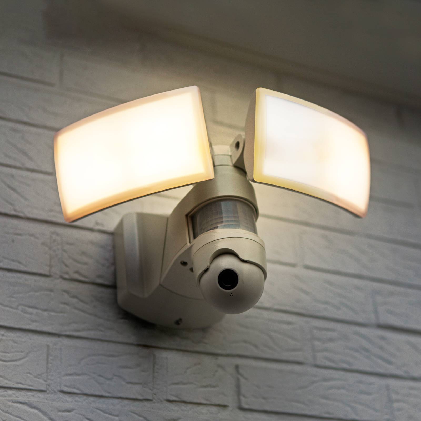 Lutec connect led buitenwandlamp libra camera sensor