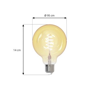 LUUMR Slimme LED E27 G95 4.9W ZigBee Tuya Hue set van 2