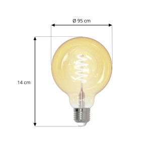 LUUMR Slimme LED E27 G95 4.9W ZigBee Tuya Hue set van 3