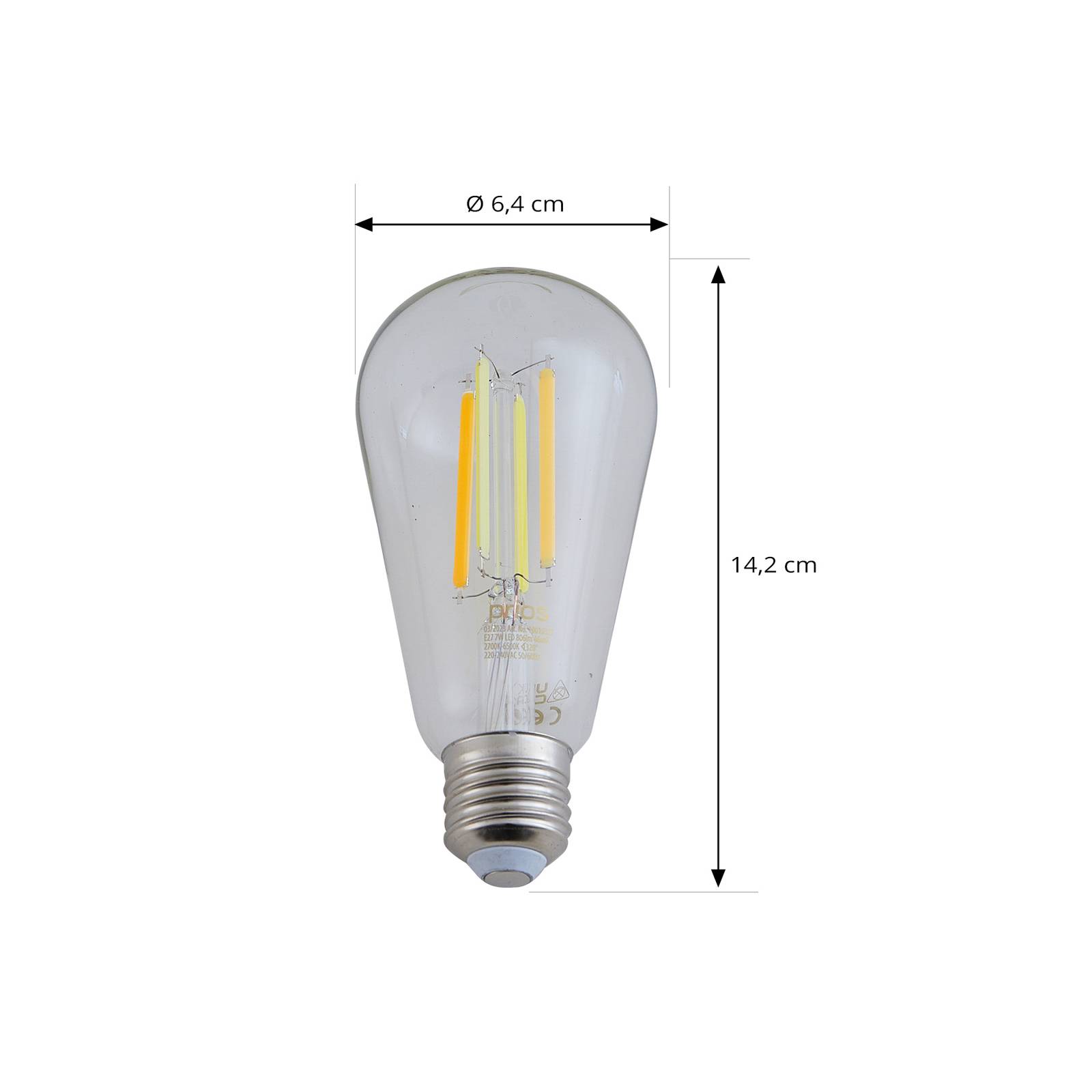 Luumr slimme led e27 st64 7w helder zigbee tuya hue