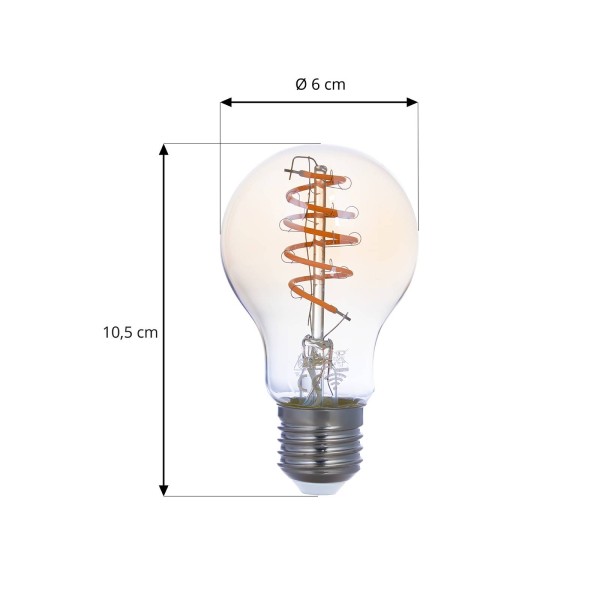 Luumr slimme led lamp a60 e27 amber 4. 9w tuya wlan