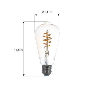 LUUMR Smart E27 ST64 4.9W ZigBee Tuya Hue set van 3