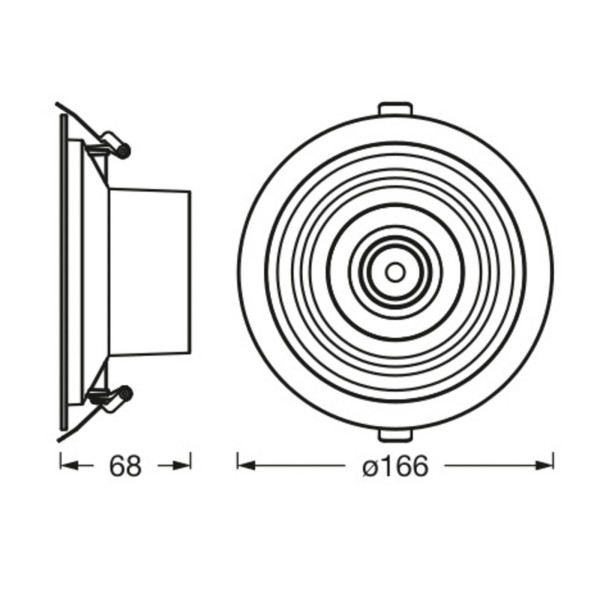 Ledvance decor filament halo led downlight