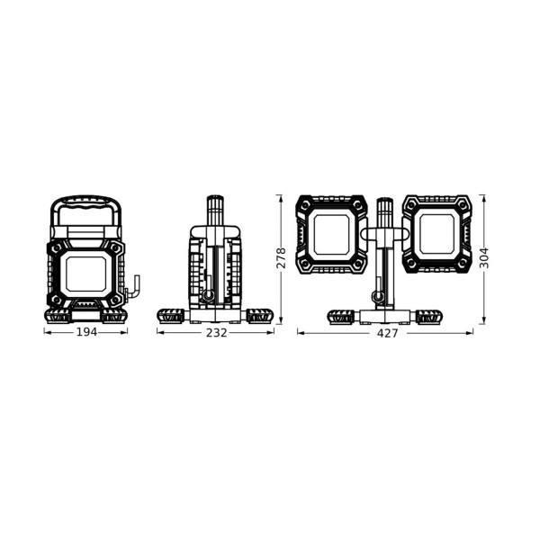 Ledvance led worklight value flex 2-lamps