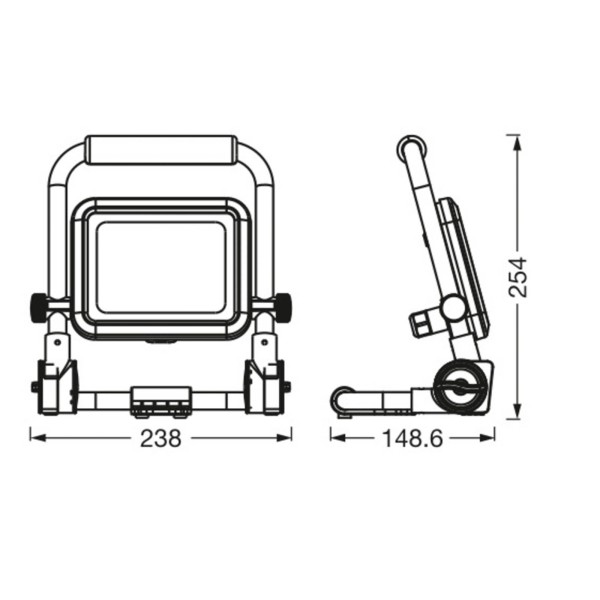 Ledvance led-worklight value r-stand spot 20w