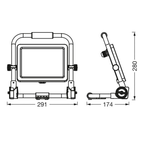 Ledvance led-worklight value r-stand spot 50w