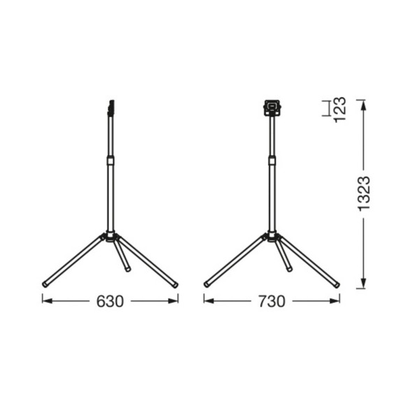 Ledvance led-worklight value tripod 1-lamp 20w