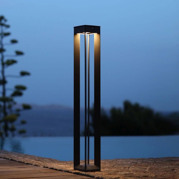 Les jardins led lamp op zonne-energie borne met sensor