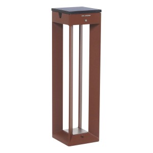 Les Jardins LED lamp op zonne-energie Borne sensor 45cm corten