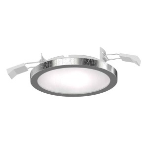 Lightme LED inbouwspot Aqua Pur Ø11,2cm zilver