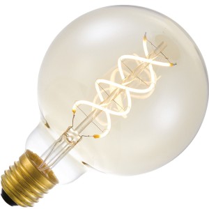 Lighto | LED Globelamp | Grote fitting E27 Dimbaar | 5W 95mm | Goud