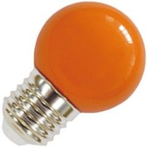 Lighto | LED Kogellamp Plastic | Grote fitting E27 | 1W Oranje