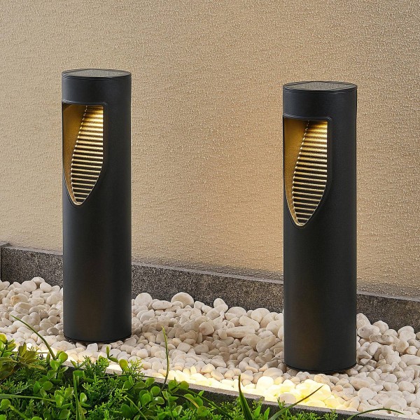 Lindby ashton led solar-sokkellamp