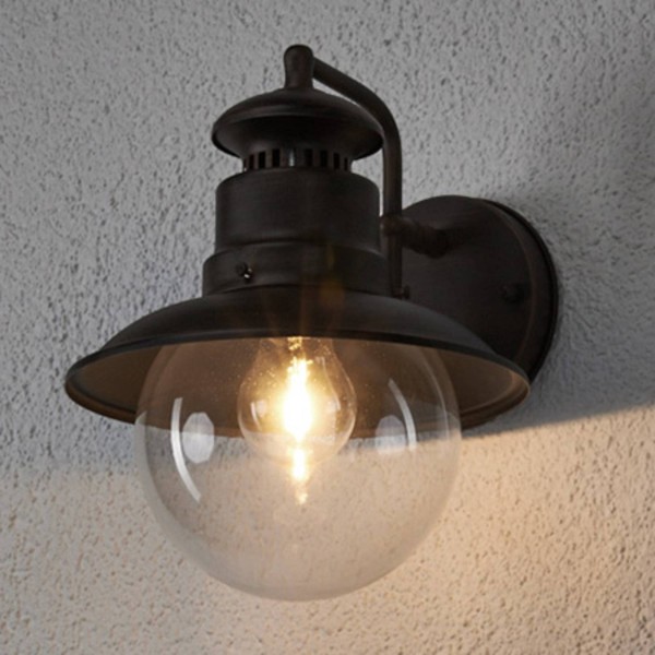 Lindby buitenwandlamp eddie in landelijke stijl