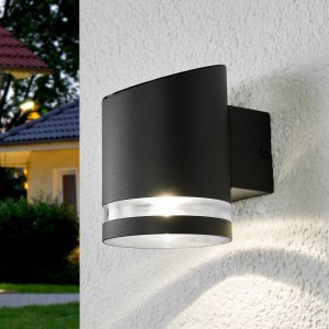 Lindby Buitenwandlamp op zonne-energie Melinda met LED