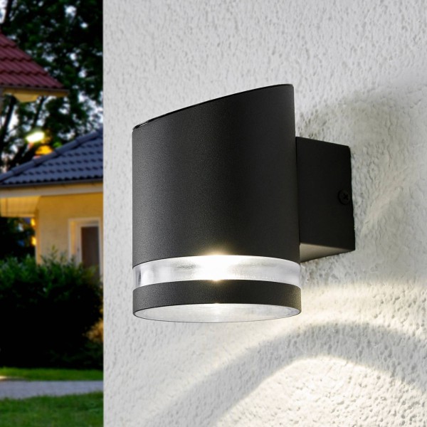 Lindby buitenwandlamp op zonne-energie melinda met led