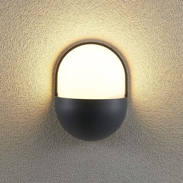 Lindby dianko led buitenwandlamp rond 3