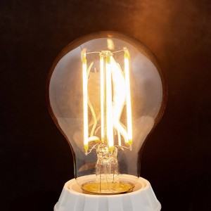 Lindby E27 LED filament lamp 6W 500 lm, amber, 1.800 K