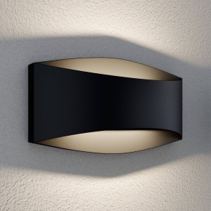 Lindby Evric LED buiten wandlamp, breedte 20,3 cm