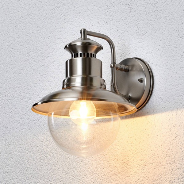 Lindby gwendolyn - rvs-buitenwandlamp