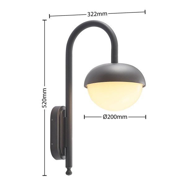 Lindby kallie led buitenwandlamp 2